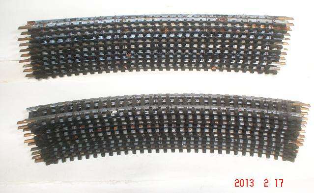 LIMA HO TRACK: 20pc Used Metal Track in fair condition (made in Italy)