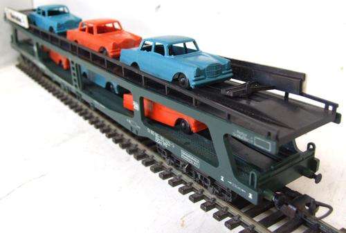 LIMA HO: Mercedes Car Carrier with Load of 6 Cars in very good used unboxed condition (Italy)