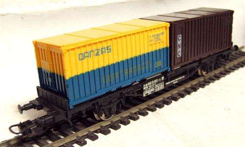 LIMA HO: Container Carrier with Load in a very good used unboxed condition(Italy)