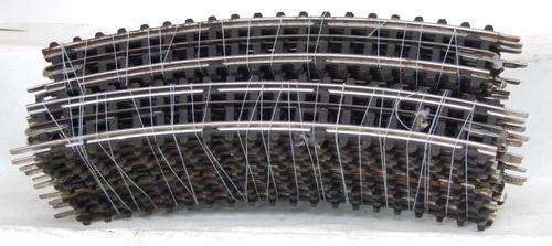 TRIX HO: 22pc 3Rail Curved Tinplate Track in good used condition. (West Germany)