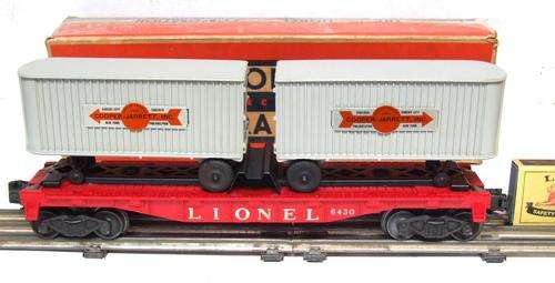 LIONEL ZERO GAUGE:Vintage 3Rail AC Trailer Flat Car in good functional condition. (USA)