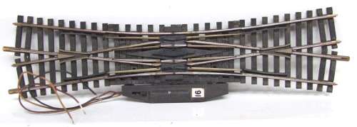 FLEISCHMANN HO: Electro Magnetic Brass Double Switch in good unboxed condition. (Germany)