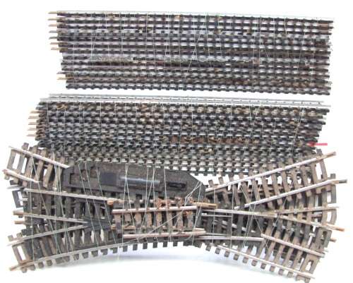 LIMA HO: Scrap Lot Lima Metal Tracks in fair useable condition.