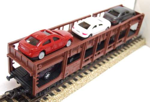 LIMA HO: FS Car Carrier with 6 Modern Car Load in good unboxed condition (Italy)