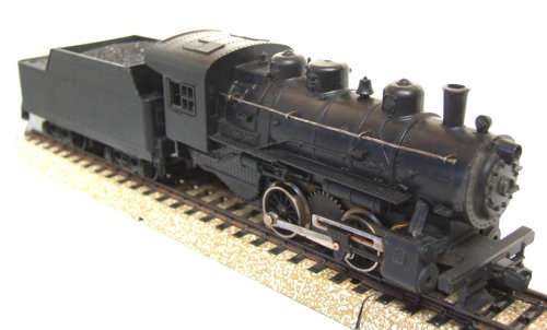LIMA HO: 0-4-0 Unmarked Steam Locomotive + Tender in fair unboxed, used condition (Italy)