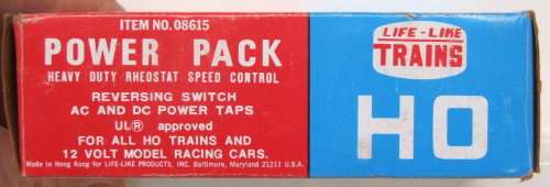 LIFE LIKE POWER PACK: 12V DC 0.36 AMP Transformer in Like New Operational boxed condition(HKong)