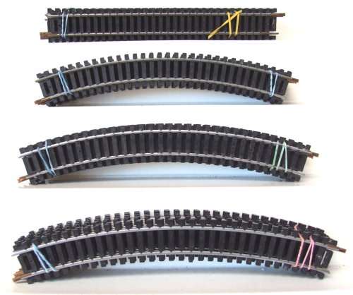 LIMA HO: 29 pc Curved + Strait Metal Track in very Good un-boxed used condition.(Italy)