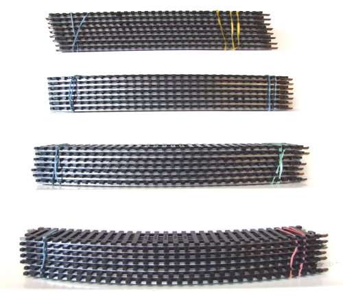 LIMA HO: 29 pc Curved + Strait Metal Track in very Good un-boxed used condition.(Italy)