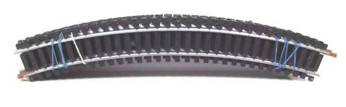 LIMA HO:  10pc Curved Track(403030) in fair used condition.(Italy)