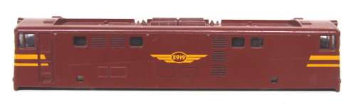 LIMA HO:SAR Class E-5 E919 Brown Trans Karoo  Elect Locomotive body in Good Shape Spares (Italy)