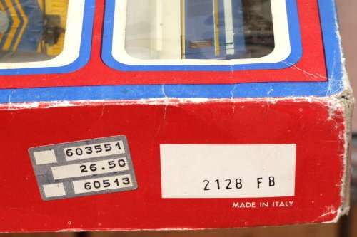 LIMA HO:  Complete SAR Blue Train Set (2128 FB) in LIKE NEW boxed condition (Italy)