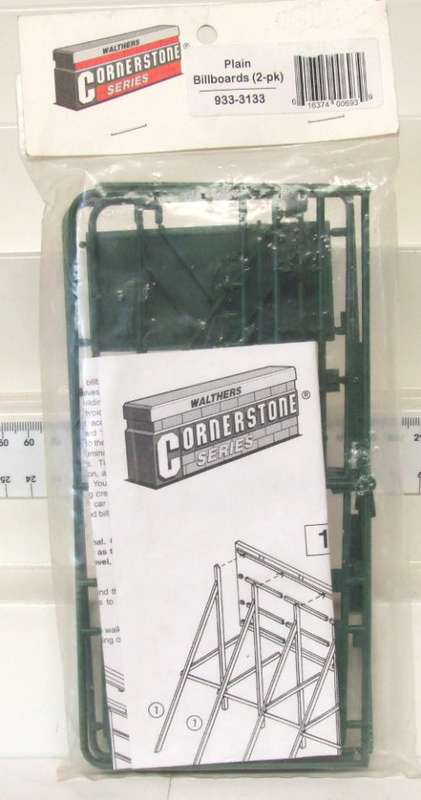WHALTHERS SCENERY HO: 2pc Packaged Bill Boards in New Unassembled Complete condition(USA)