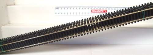 MODEL POWER GT HO: 1pc Nickel Silver FlexTrack, 0.9m in Length NEW un-boxed condition.(Italy)