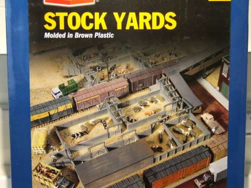 WALTHERS SCENERY HO: Stock Yards in NEW Sealed boxed condition (Taiwan)