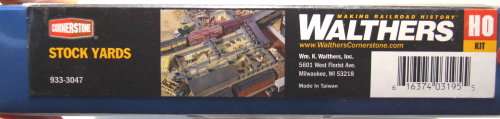WALTHERS SCENERY HO: Stock Yards in NEW Sealed boxed condition (Taiwan)