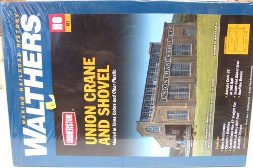 WALTHERS SCENERY HO: Large Unassembled UNION CRANE & SHOVEL in NEW Sealed boxed condition (Denmark)