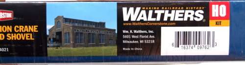 WALTHERS SCENERY HO: Large Unassembled UNION CRANE & SHOVEL in NEW Sealed boxed condition (Denmark)