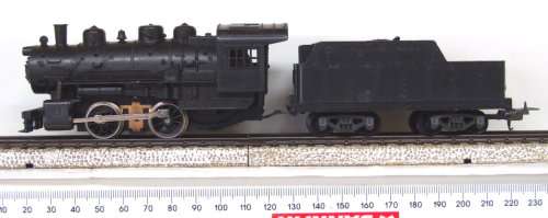 LIMA HO: 0-4-0 Steam Locomotive with Tender in Fair un-boxed, used condition (Italy)