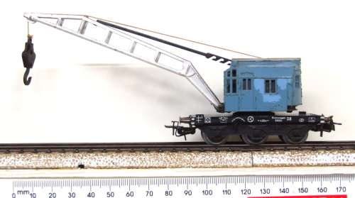 MARKLIN HO: 3Rail AC DB Recovery Crane in Good Complete, unboxed condition (Germany)