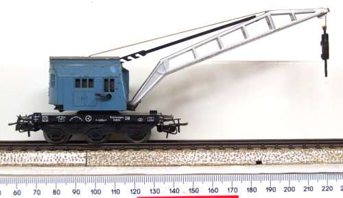MARKLIN HO: 3Rail AC DB Recovery Crane in Good Complete, unboxed condition (Germany)