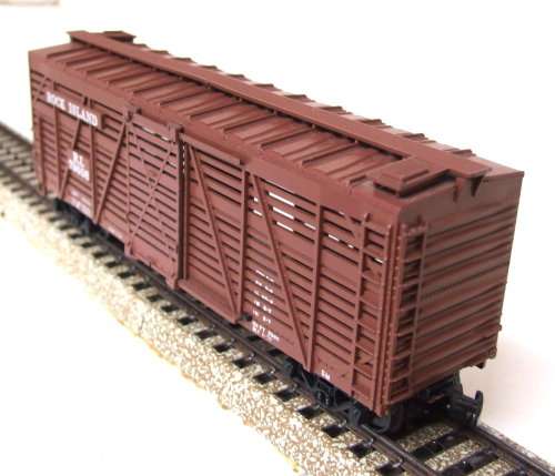 ATHEARN HO: RI American 40' Stock Car with Horn Hook Couplings in Good Un-boxed condition(USA)