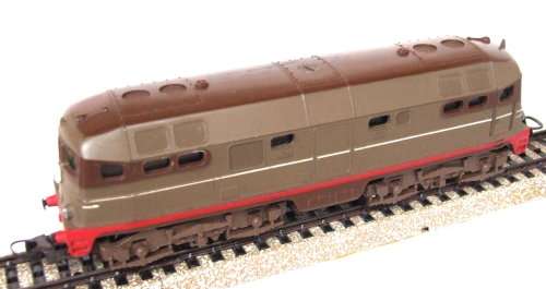 LIMA HO: Vintage FS Brown Freight Locomotive in good un-boxed operating condition (Italy)