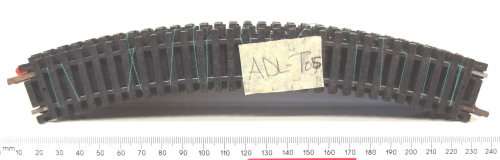 LIMA HO: 10pc Curved Metal Track in Good,Used un-boxed condition.(Italy)