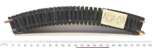 LIMA HO: 8pc Curved Metal Track in Good,Used un-boxed condition.(Italy)