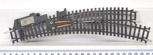 HORNBY HO: Curved Metal L/Hand Manual Turnout(R640) in Good used Operational condition.(Austria)