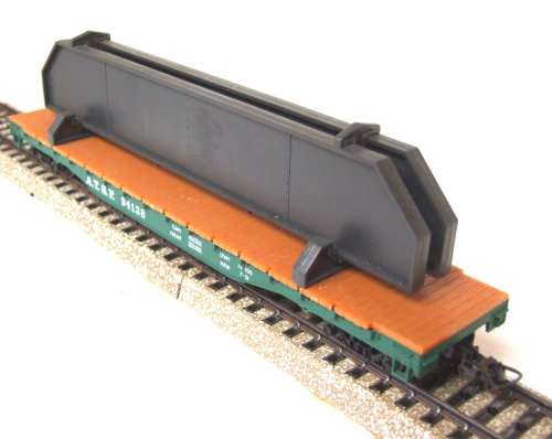 MEHANO HO: ATSF Detailed American 50' Flat Car With Steel Load in Good Un-boxed condition(Slovenia)