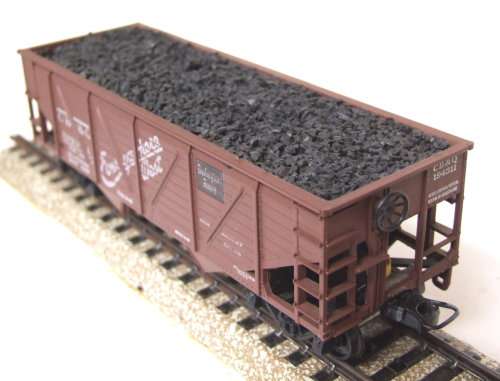 ATHEARN HO: CB&Q American 2Bay Hopper with Coal Load in Good used & unboxed condition