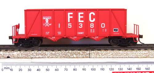 BACHMANN HO: Detailed American FEC Gravel Carrier in Very Good Un-used & unboxed condition(China)