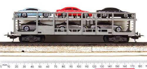 LIMA HO: This FS Vintage Auto Transporter with 6 Car Load is in Fair, Used condition (Italy)