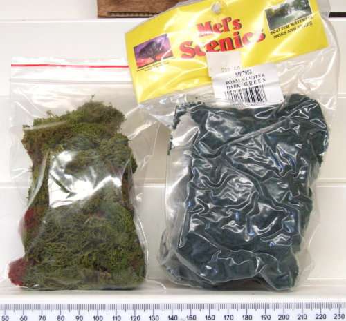 SCENERY HO: 2x Bags of Scenic Material in Good Bagged condition.(SA)