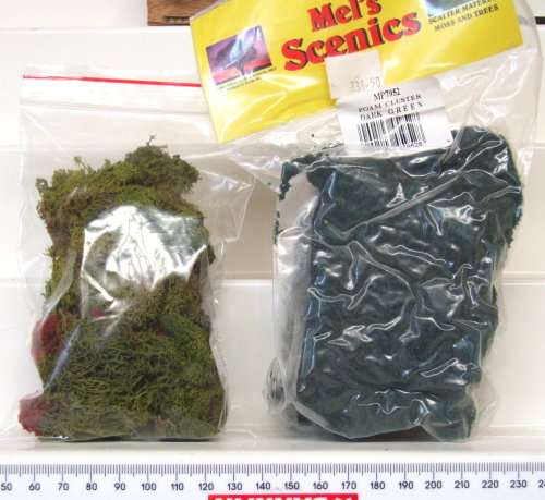 SCENERY HO: 2x Bags of Scenic Material in Good Bagged condition.(SA)