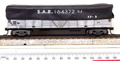 LIMA HO: RARE SAR Silver OZ Wagon with Tarpaulin in Good used un-boxed condition (Italy)