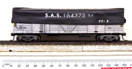 LIMA HO: RARE SAR Silver OZ Wagon with Tarpaulin in Good used un-boxed condition (Italy)