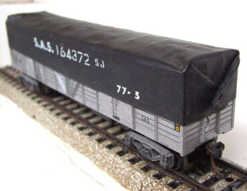 LIMA HO: RARE SAR Silver OZ Wagon with Tarpaulin in Good used un-boxed condition (Italy)