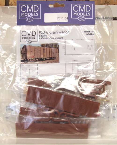 CMD MODELS HO:  SAR FZJ-6 Grain Wagon Kit in New Packaged condition(RSA)