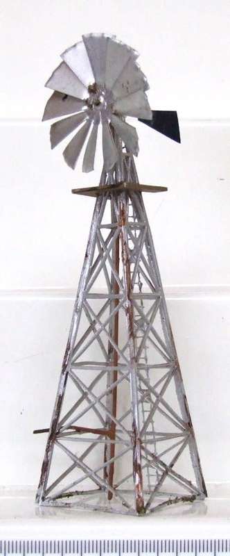 SCENERY HO: All Metal Climax 130mm Custom made Water Mill in Good Un-boxed condition(RSA)
