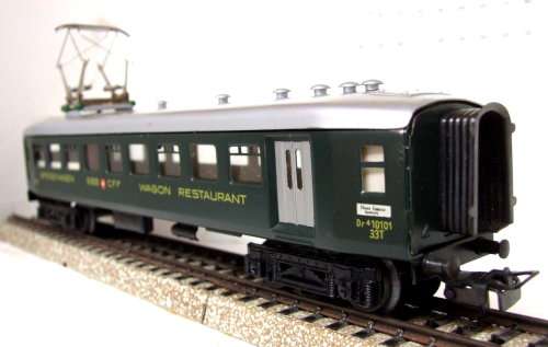 MARKLIN HO: Vintage 3Rail AC Tinplate SBB Restaurant Car in Almost New boxed condition (Germany)