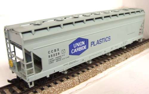 ATHEARN HO: Detailed Modern 60` UB Plastics 4 Bay Hopper in Good used & un-boxed condition(Italy)