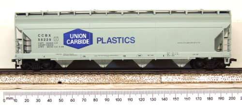 ATHEARN HO: Detailed Modern 60` UB Plastics 4 Bay Hopper in Good used & un-boxed condition(Italy)