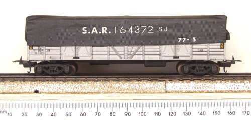 LIMA HO: Silver SAR OZ Wagon with Tarpaulin in Good un-boxed condition (Italy)