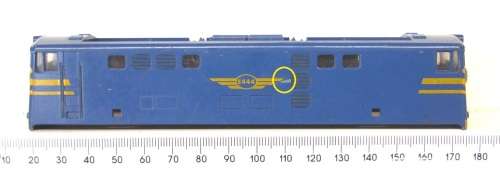 LIMA HO: SAR Blue Train E5 Locomotive Body in Good un-boxed condition for Parts.(Italy)