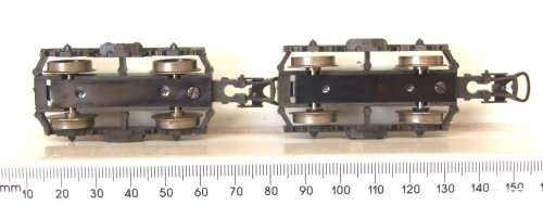 LIMA HO: Complete SAR E5 Dummy Locomotive Bogeys in Good un-boxed condition for Parts.(Italy)