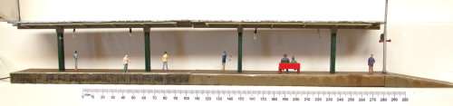 SCENERY HO: Typical Oldstyle European Station Platform with Lights in Fair Un-boxed condition