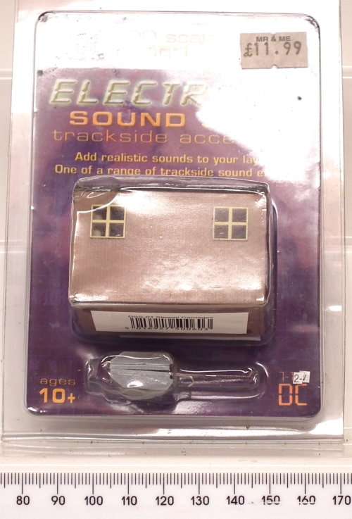 DAPOL ACCESSORIES HO: Trackside Electronic Sound Shed in New Boxed condition.(China)