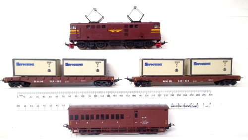 LIMA  HO: SAR E919 Electric Freight Train Set (10 261?) in Very Good boxed condition (Italy)