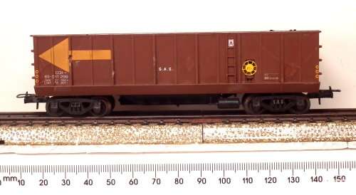 LIMA HO: SAR CCR Coal Hopper with Load in Fair Repaired Un-boxed condition (Italy)